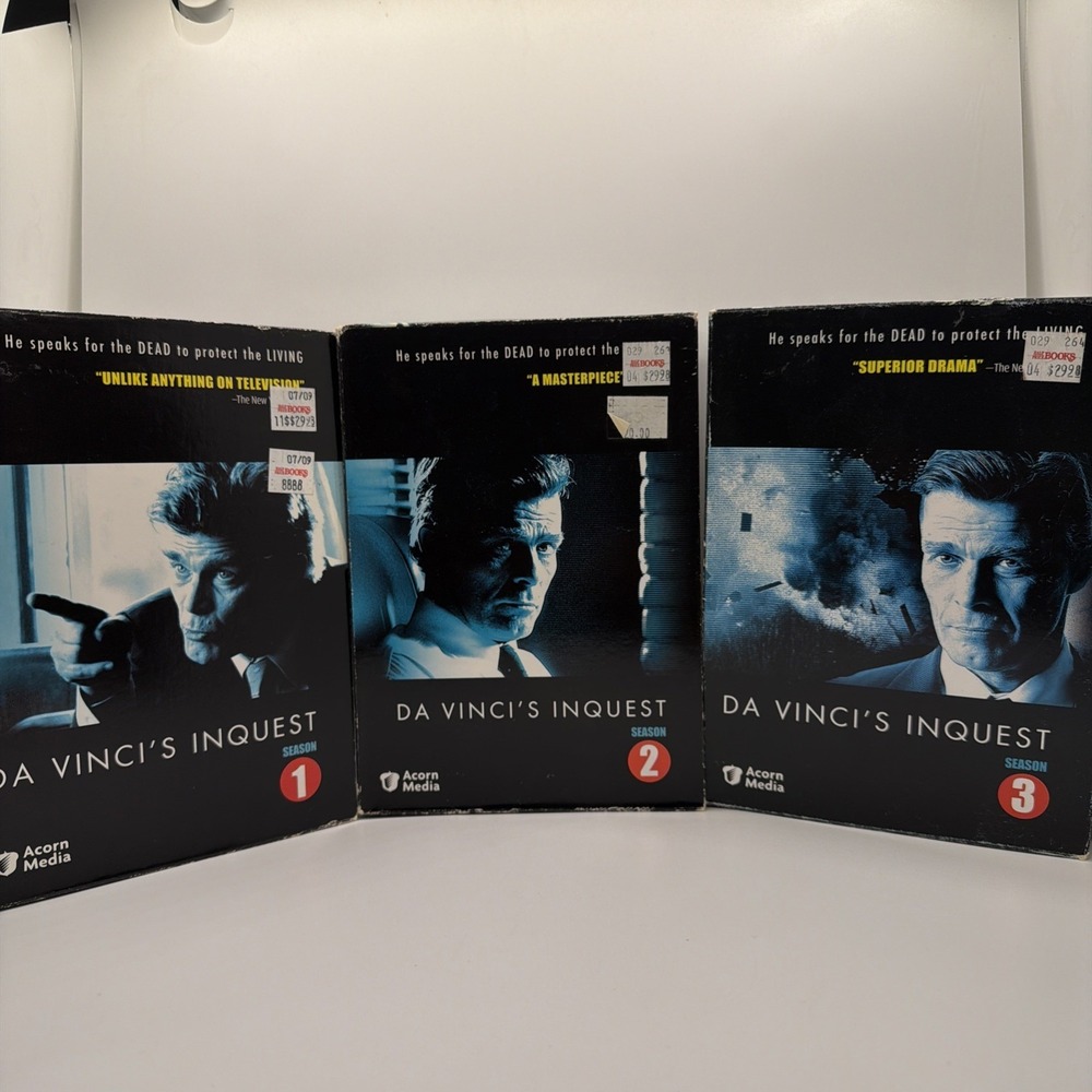Da Vinci's Inquest DVD Complete Seasons 1 2 3 (12 -Discs) Acorn Media VG